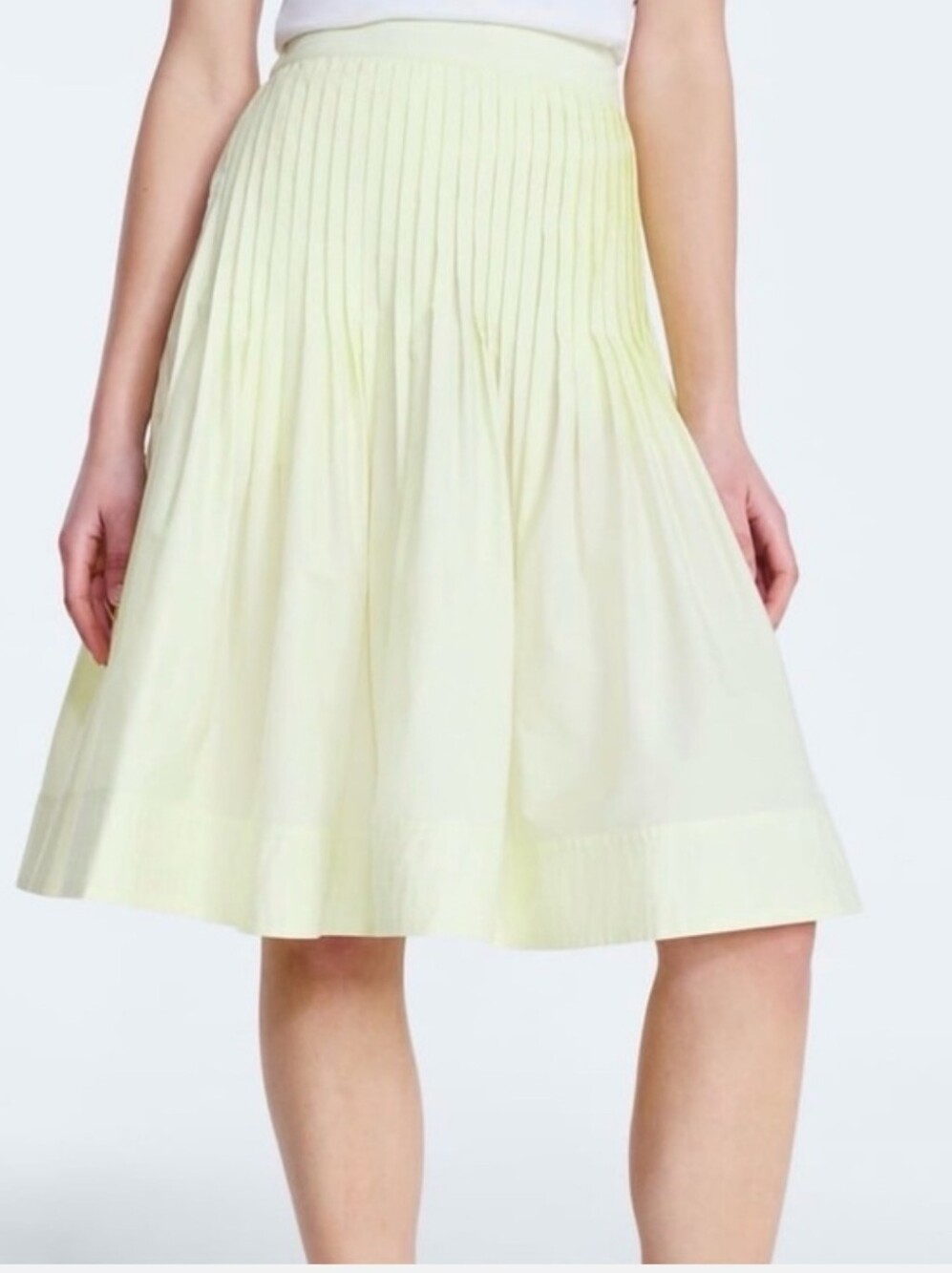 Free Assembly Women's Pintuck Knee Length Skirt